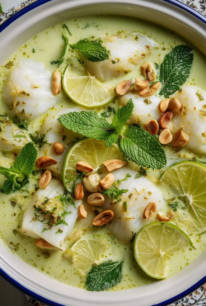 Poisson thaï coco et gingembre