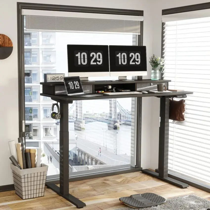 bureau assis debout