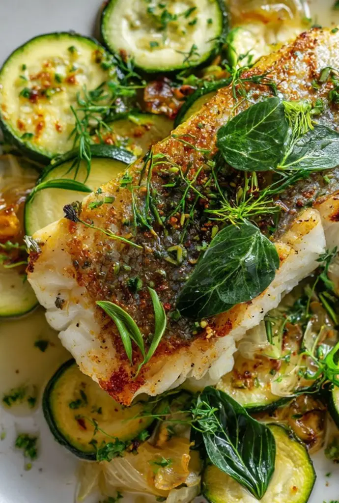 recette melisse filet de daurade