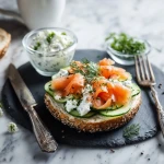 Recette bagel au saumon