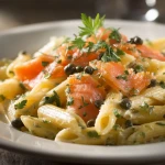 recette pâte au saumon fumé et crème fraîche